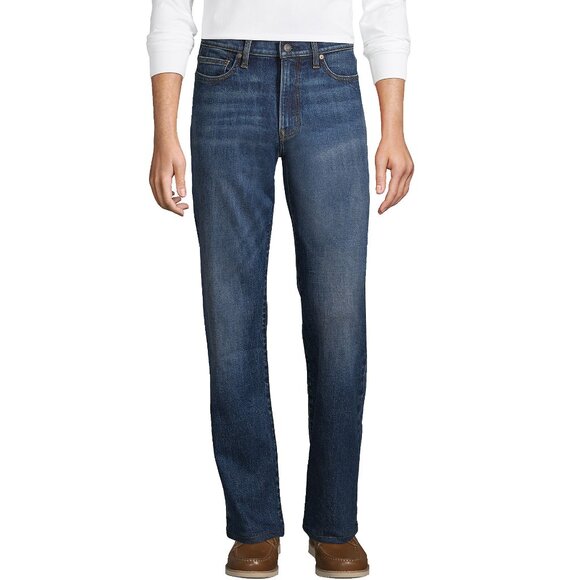 Lands End Blake Shelton Men's On Stage Bootcut Jeans Medium Blue Wash size 52X32 - Picture 1 of 6